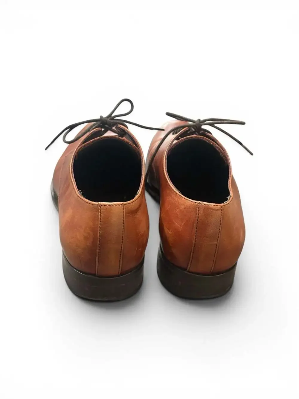 Bruno Magli Men’s Brown Leather Derby Dress Shoes Sz 8.5 Made in Portugal Luxury